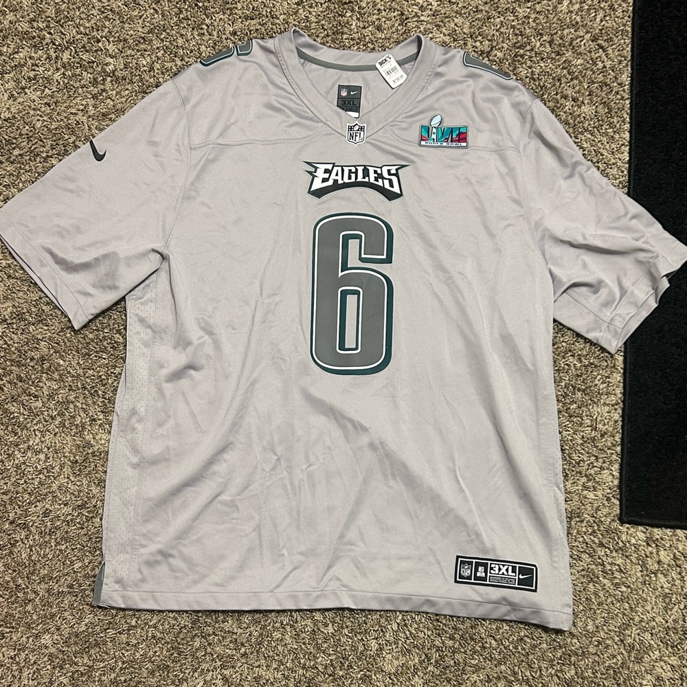 Nike Eagles Gray NFL Jersey